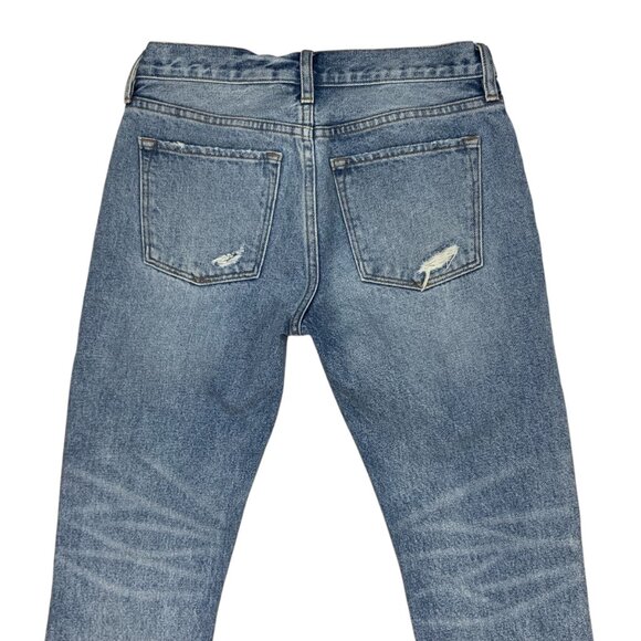 All Saints Muse Slim Destroy Jean 26 Blue Low Rise - Picture 8 of 12